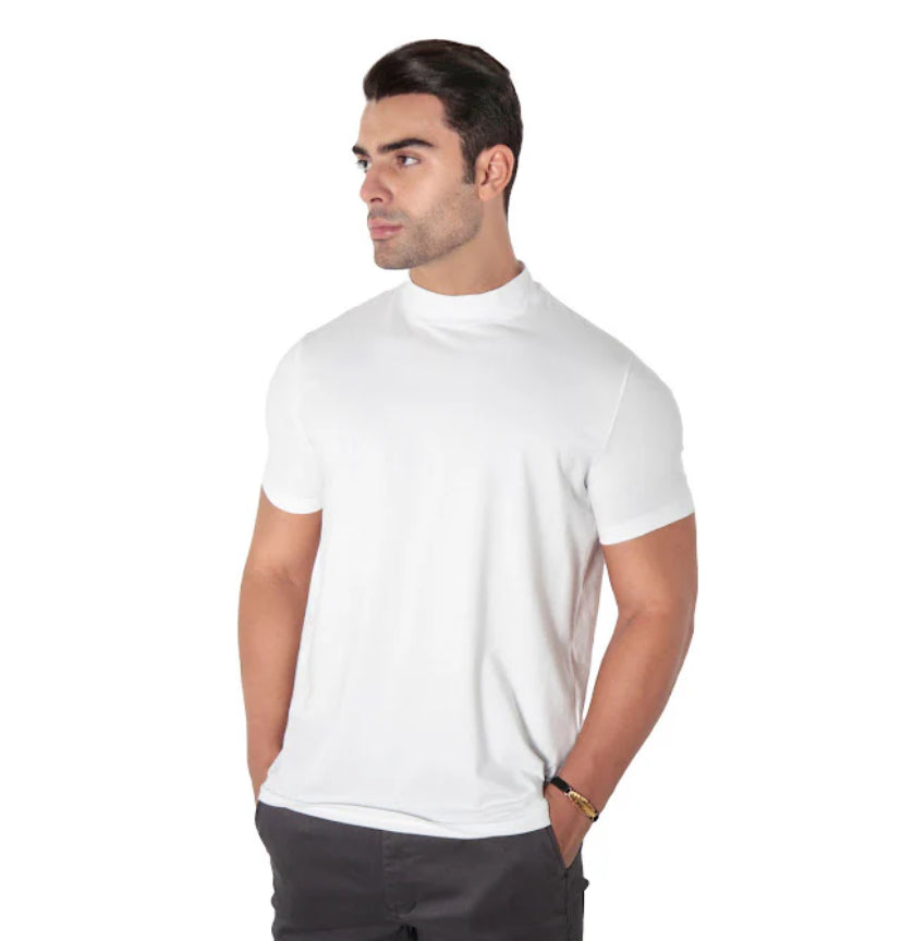 Camiseta Premium Algodão Egípcio Gola Alta