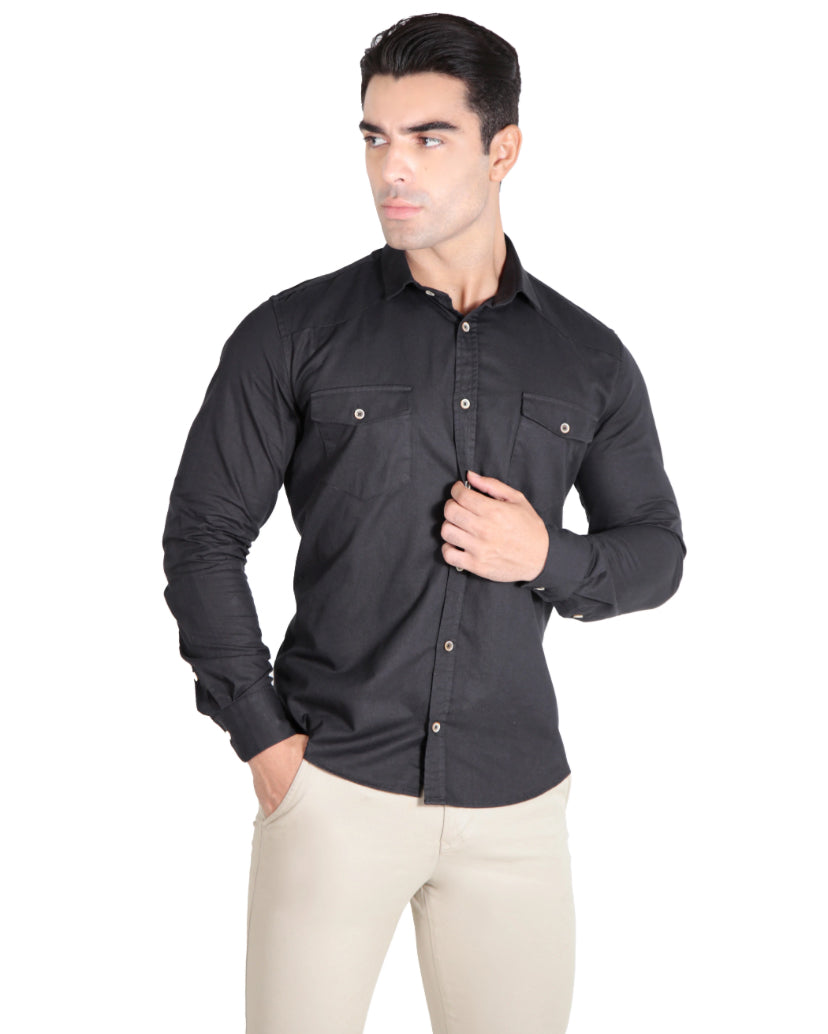 Camisa Manga Longa Slim Fit Sarja Madassa