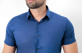 Camisa Manga Curta Slim Fit Básica