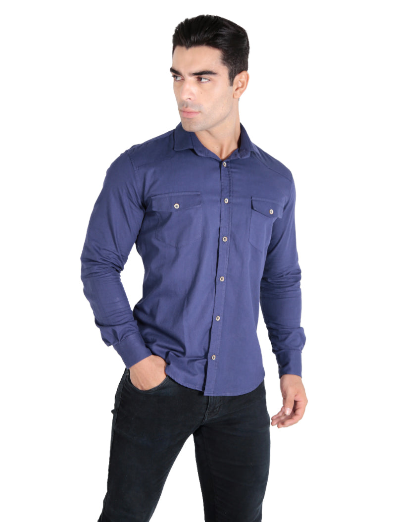 Camisa Manga Longa Slim Fit Sarja Madassa