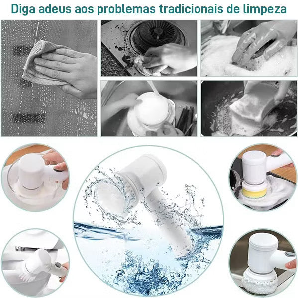 Escova Mágica/Multiuso 5 em 1 - Limpador Madassa 🧼 COMPRE 1 LEVE 2 SÓ HOJE 🚨