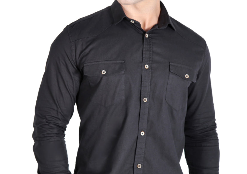 Camisa Manga Longa Slim Fit Sarja Madassa