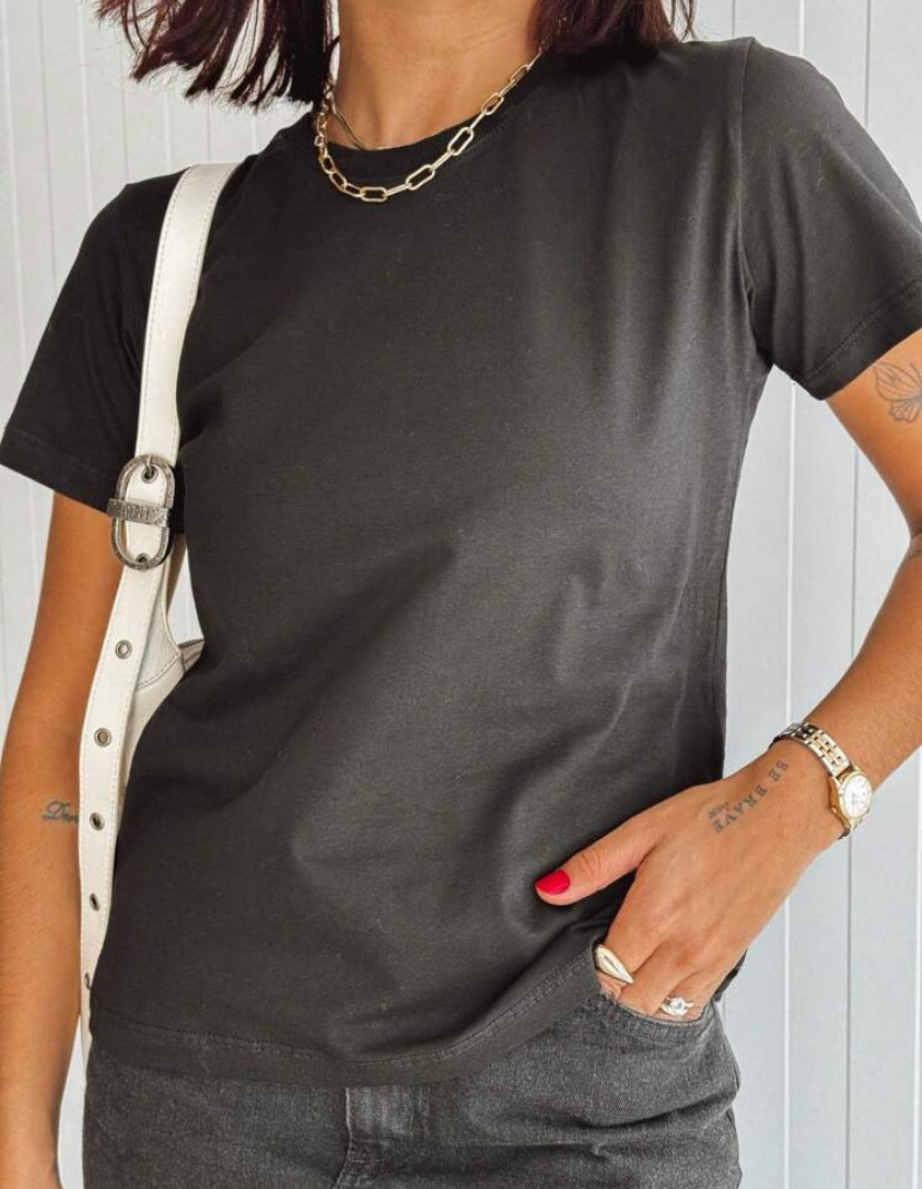 Blusa básica premium 100% algodão